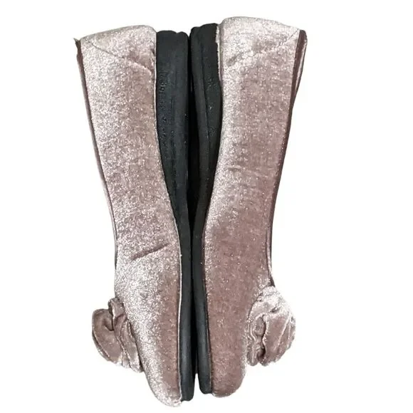 Flexus by Spring Step rose loud light grey velvet slipper ballet flat 38 - Picture 4 of 8